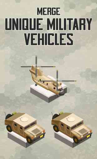 Merge Military Vehicles Tycoon 2