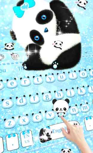 Mignon panda clavier Thème 2
