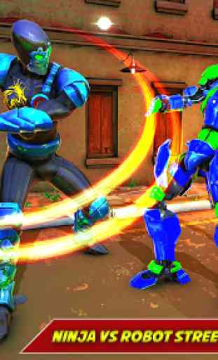 Ninja robot combats jeux - robot anneaux de combat 3