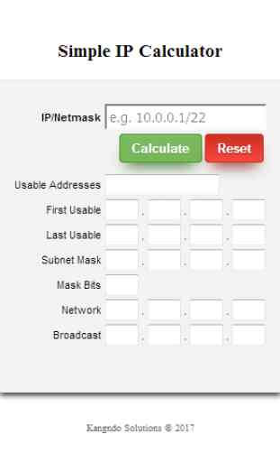 Simple IP Subnet Calculator 4