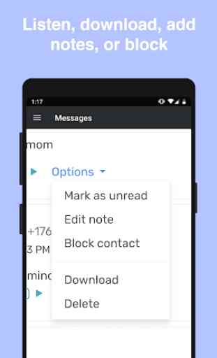 TinyVoicemail Visual Voicemail & Robocall Blocker 2