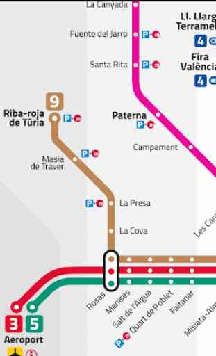 Valencia Metro Map 3