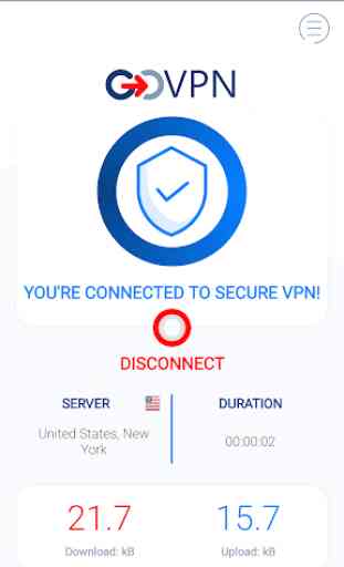 VPN gratuit et bouclier proxy sécurisé par GOVPN 2