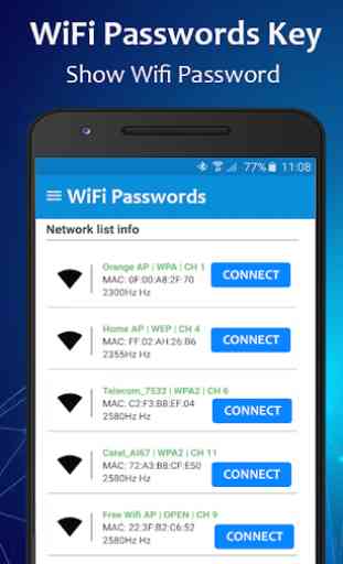 Wifi Password key -Show Wifi password & Speed test 1