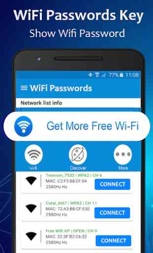 Wifi Password key -Show Wifi password & Speed test 2