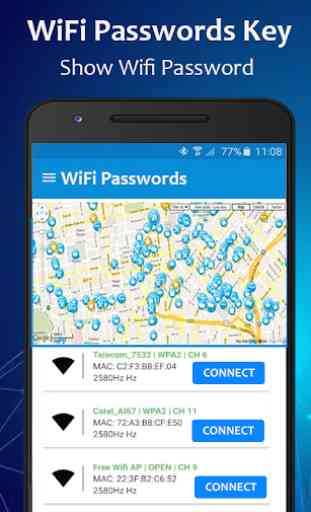 Wifi Password key -Show Wifi password & Speed test 3
