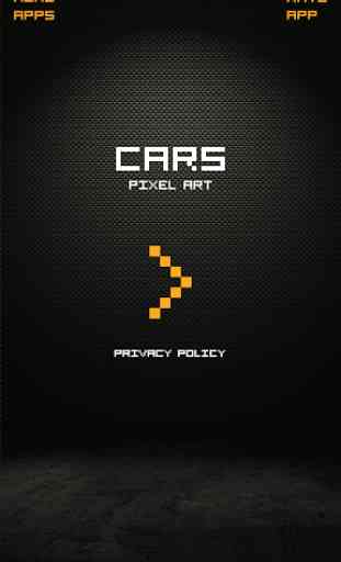 Cars Game Pixel Art - Color by Numbers Car Games 1