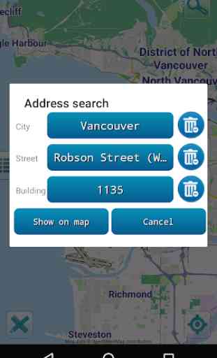 Carte de Vancouver hors-ligne 3