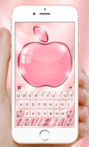 Clavier Rose Gold Phone8 - OS12 , Emojis 1