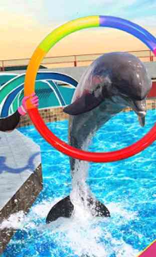 Dolphin Show : Water Park Stunts Dolphin Games 2