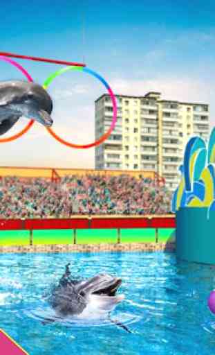Dolphin Show : Water Park Stunts Dolphin Games 3
