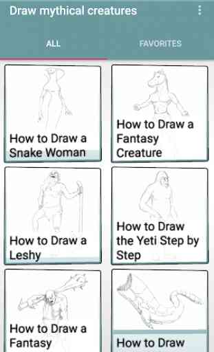 Drawing lessons mythical creatures 4