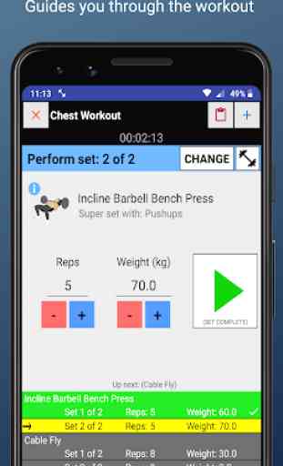 FitGain Pro: Gym Planner, Tracker & Weight Lifting 3