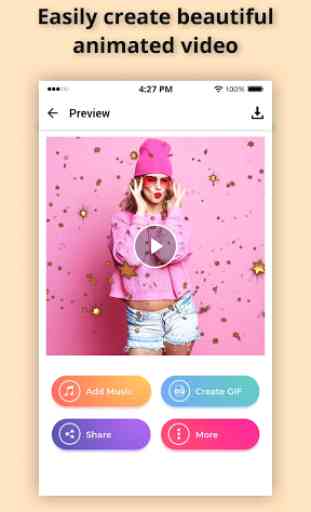 Glitter Photo Effect Video Maker with Music 1