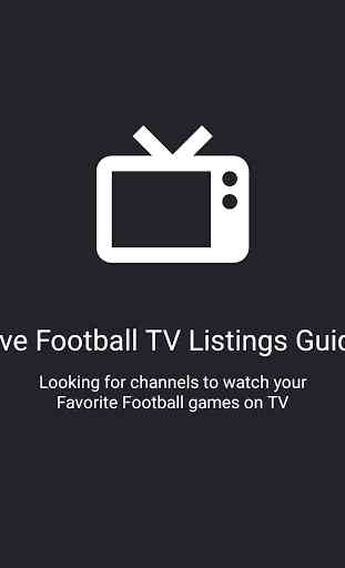 Guide de football en direct sur votre télé 1