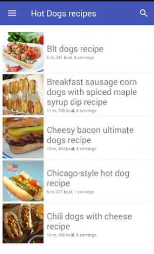 Hot Dogs and Corn Dogs recipes for free app 1