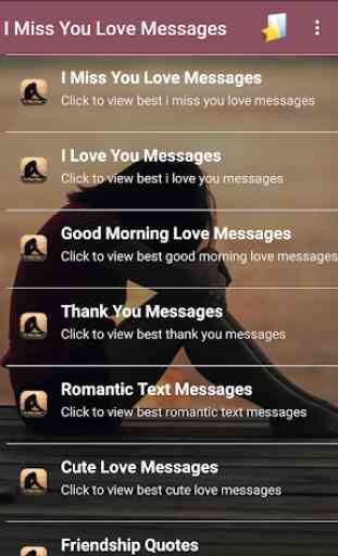 I Miss You Love Messages 1