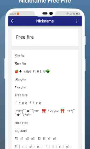Nickname Free Fire: Nickname Generator 2
