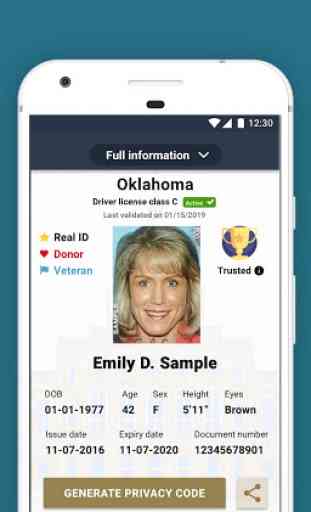 Oklahoma Mobile ID 4