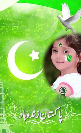 Pakistan Flag Photo Frame 2019 3