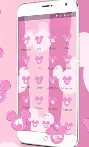 Pink Cute Minny Wallpaper 2