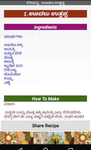 SiriDhanya - Kannada Food Recipe 4