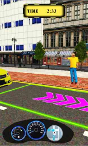 Taxi simulateur new york city pickup passager 1