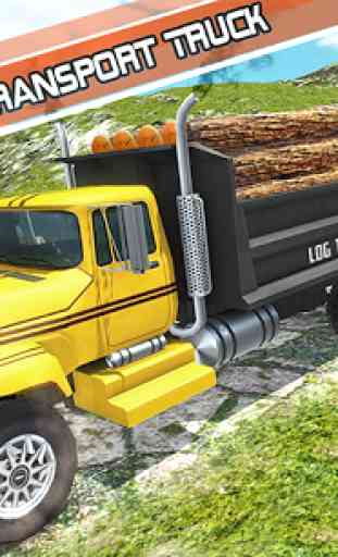 Transport de marchandises par camion grumier 1