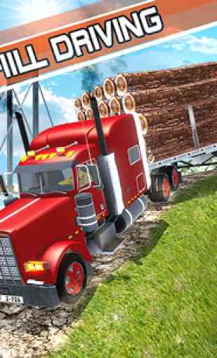 Transport de marchandises par camion grumier 2