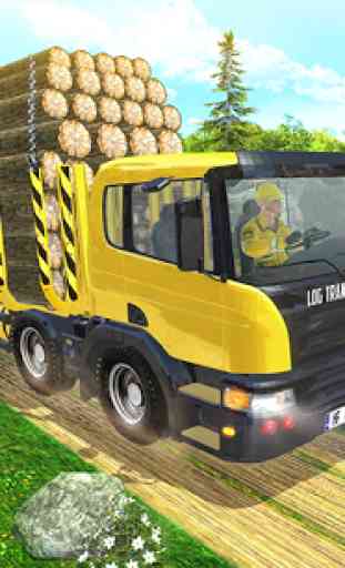 Transport de marchandises par camion grumier 4