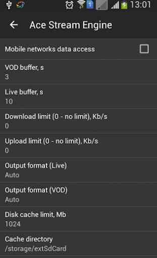 Ace Stream Engine for Android TV 2