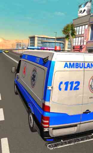 Ambulance Racing Simulator: Car Shooting 2