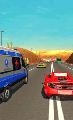 Ambulance Racing Simulator: Car Shooting 4