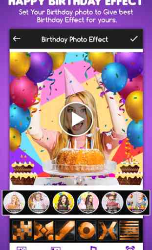 Birthday Effect Photo Video Animation Maker 3