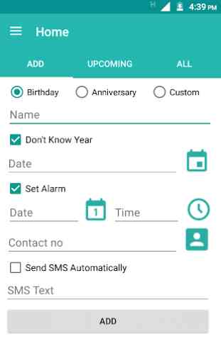 Birthday Reminder (Email, Notification, Alarm) 3