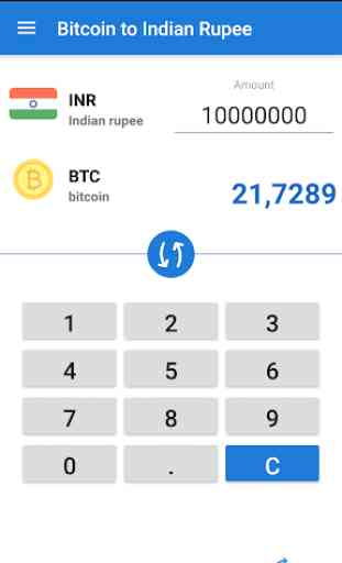 Bitcoin to Indian Rupee / BTC to INR Converter 3