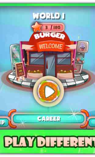 Burger Shop: Hamburger Making jeu de cuisine 3
