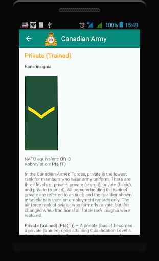 Canadian military ranks 2