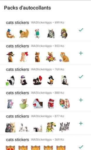 Cats stickers for Chat - WAStickerApps 1