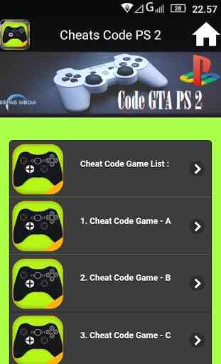 Cheats Code PS 2 3