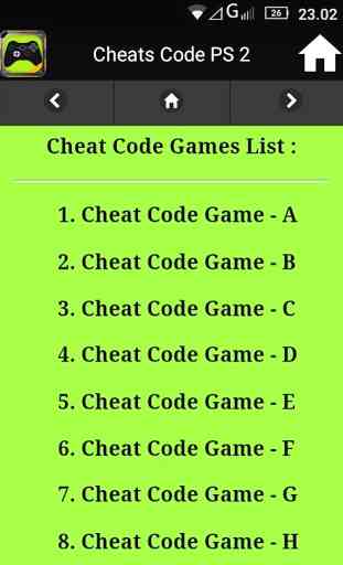 Cheats Code PS 2 4