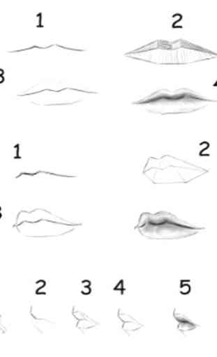 Comment dessiner les lèvres étape par étape 2