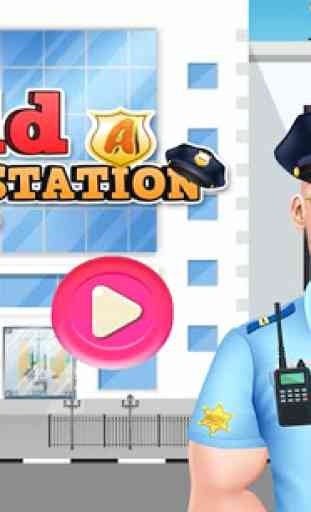 Construire un poste de police: jeu de construction 3