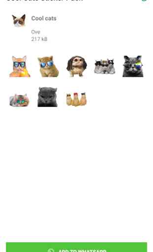 Cool Cats Stickers for WhatsApp (WAStickerApps) 3