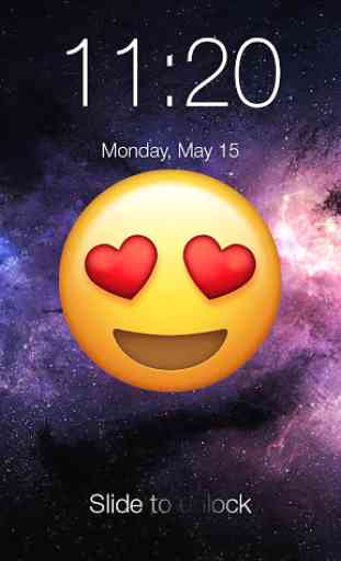 Emoji Space PIN Screen Lock 1