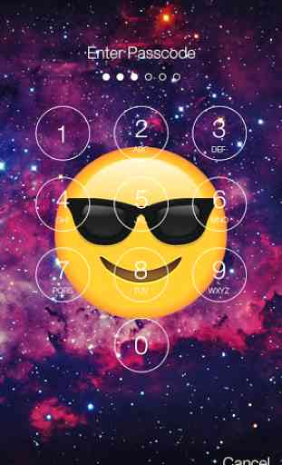 Emoji Space PIN Screen Lock 2