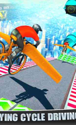Flying Bicycle Stunts 2019: Impossible Mega Ramp 4