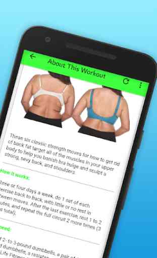 Get Rid Of Back Fat - 6 Moves Workout Routine 3