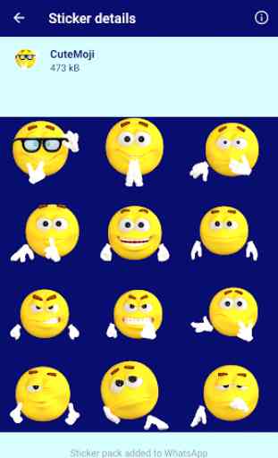 HD Emoji Stickers - WAStickerApps 3