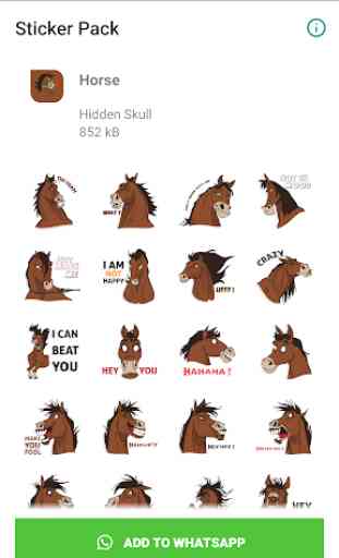 Horse Emoji for WAStickerApps 1